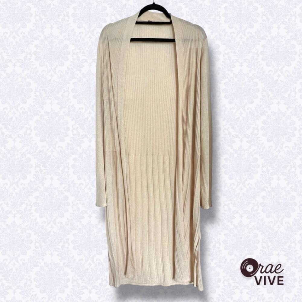 LC Waikiki Longline Duster Cardigan Women’s XXL – Light Neutral